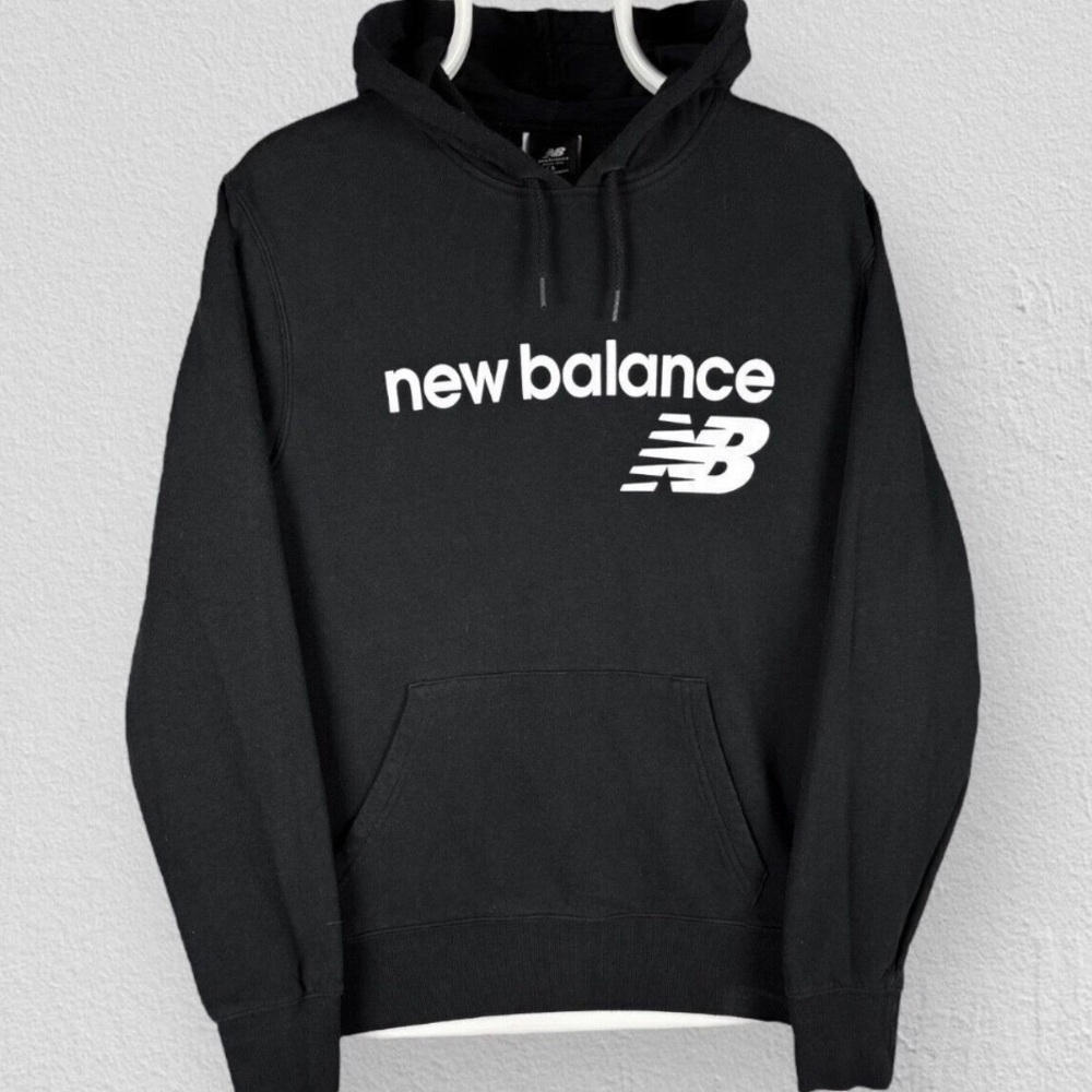 New Balance French Terry Stacked Logo Pullover Hoodie Size Small